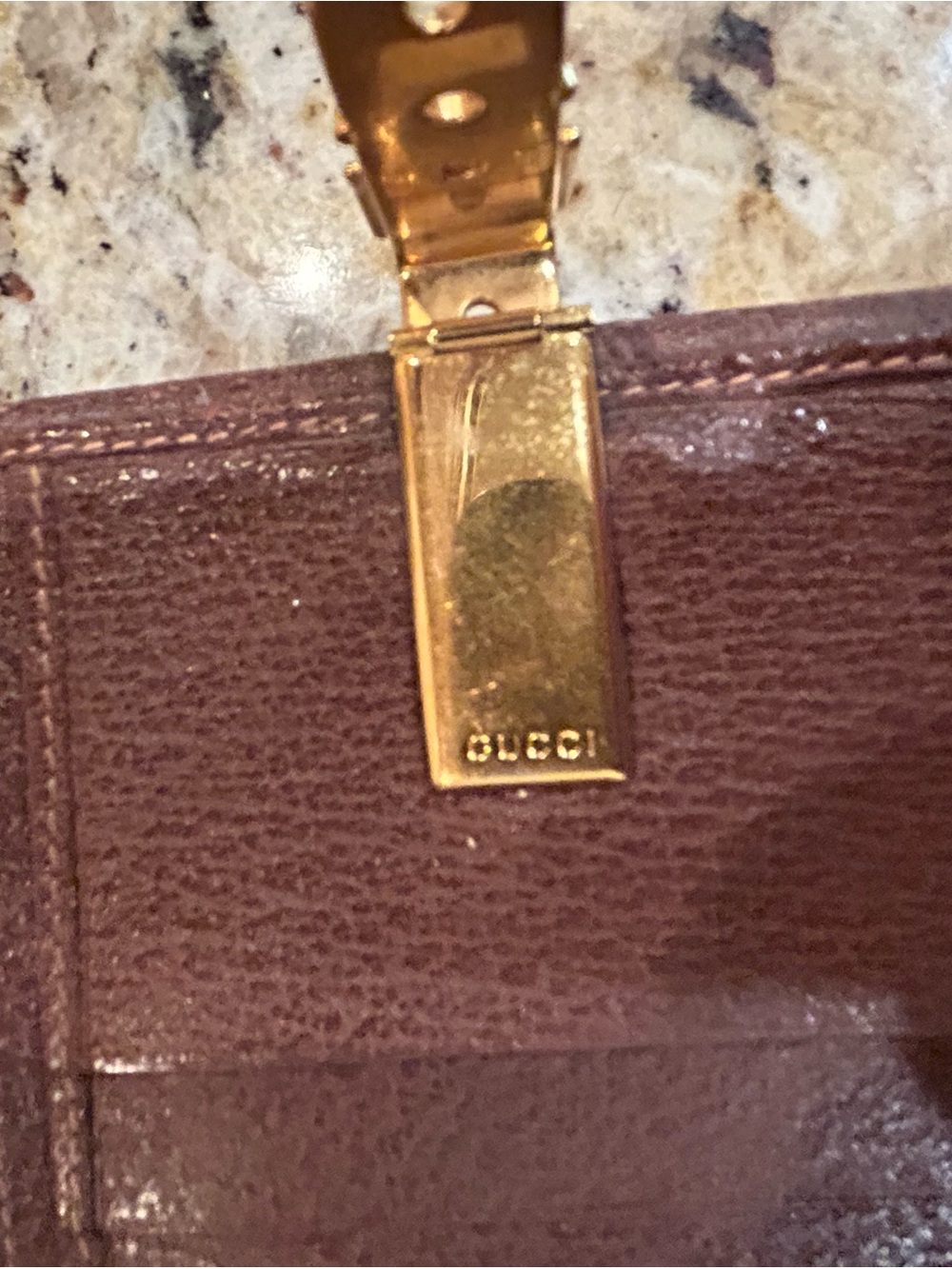 GUCCI Brown Folding Wallet Leather - Picture 5 of 10